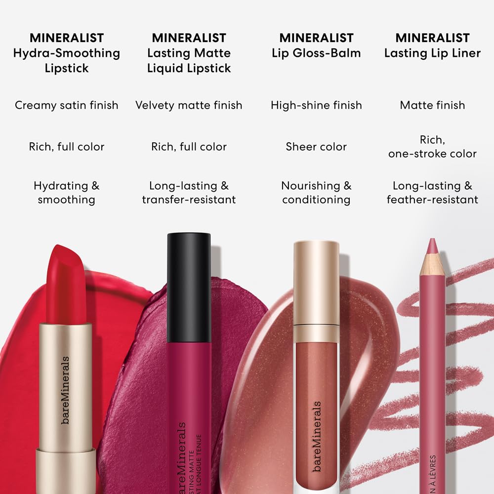 bareMinerals Mineralist Lip Gloss-Balm, Love