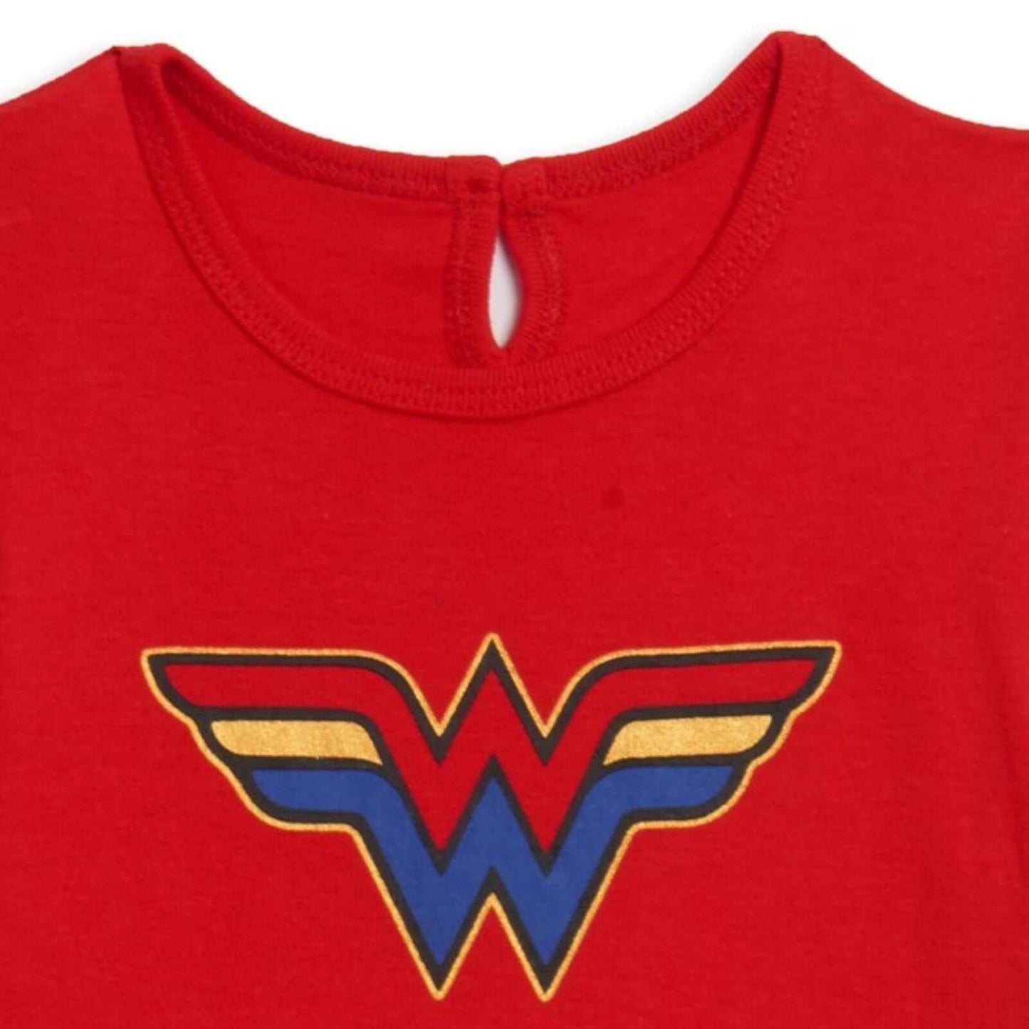 DC Comics Justice League Wonder Woman Toddler Girls Costume Dress and Headband Red/Blue 4T