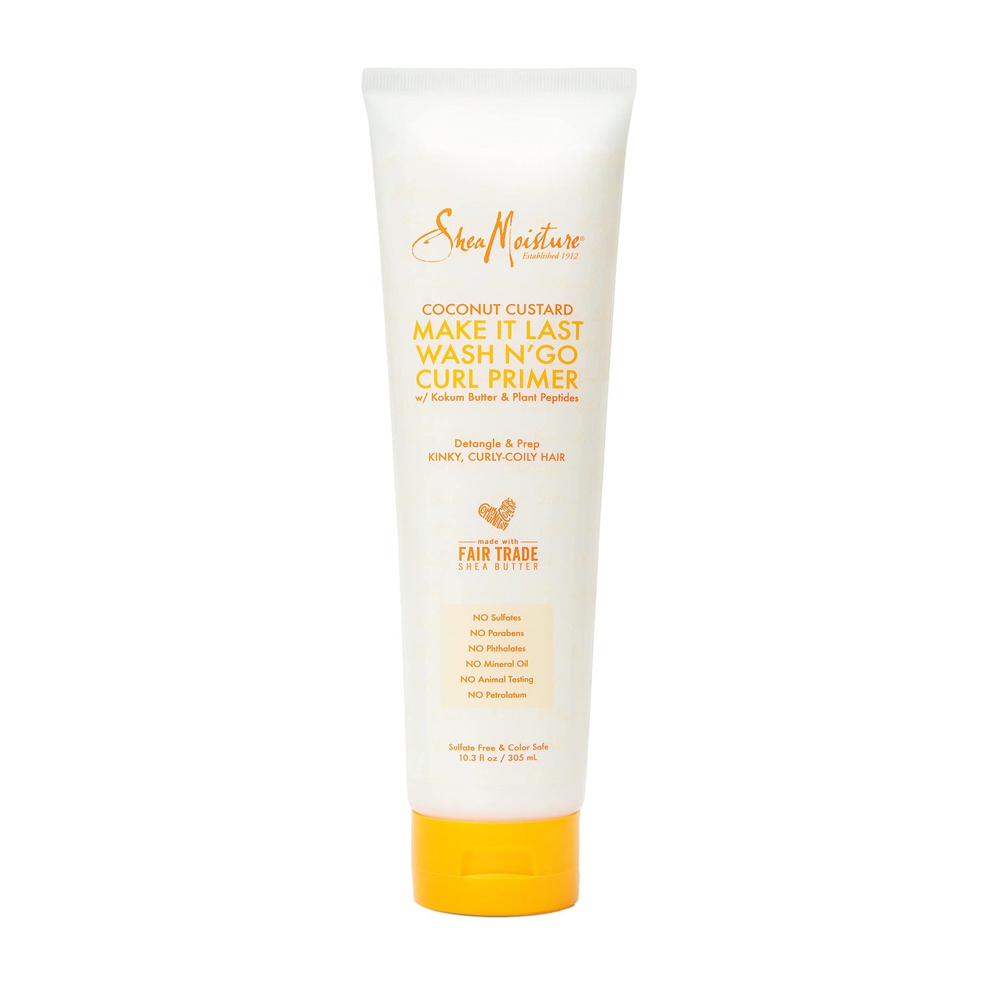SheaMoisture Coconut Custard Curl Defining Cream - Make It Last Wash N' Go Primer, Enhancer & Detangler for Wavy & Curly Hair, O