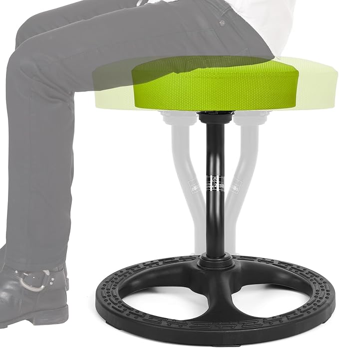 Upaloop ADHD Chair for Kids, Yoga Chairs for Adults, Wobble Stool Active Flexible Seating Desk Chair with Non-Slip Base and Washable Seat Cover for Stability, Balance, Yoga, Office, School, Classroom