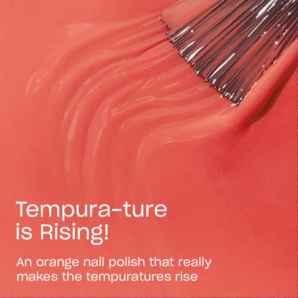 OPI Nail Lacquer Tempura-ture is Rising! | Opaque Bright Orange Crme Chip Resistant Nail Polish | Tokyo Collection