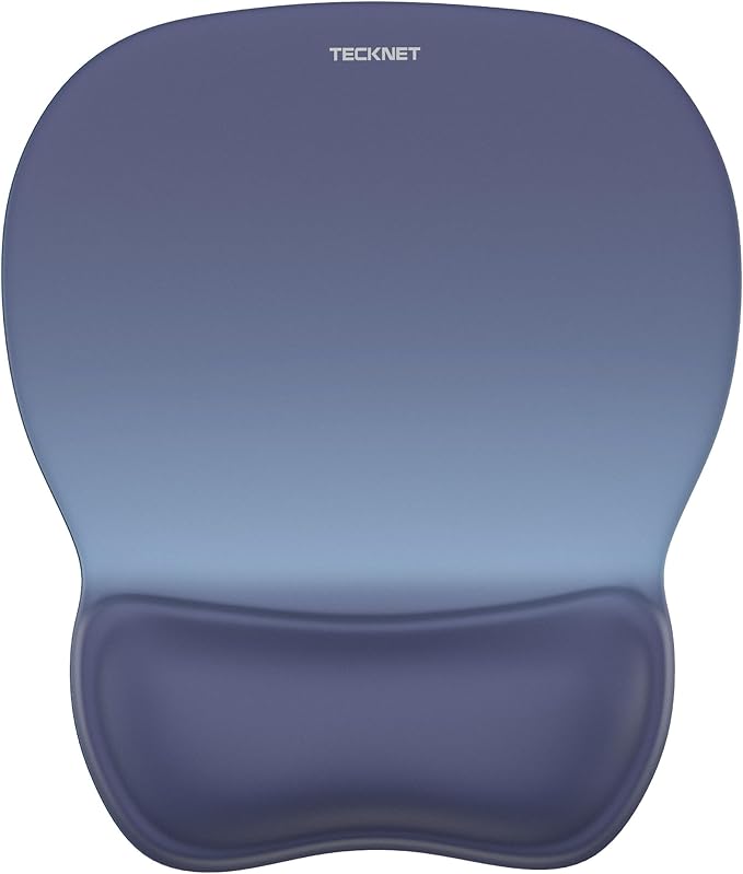 TECKNET Gel Mouse Pad with Wrist Rest, Ergonomic Office Mousepad with Wrist Support - Non-Slip & Smooth Surface Comfortabl...