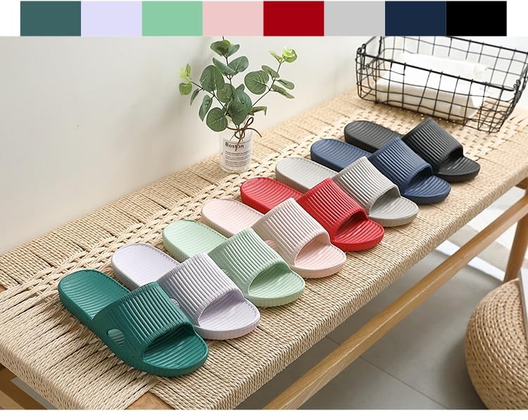 Shower Shoe Non-Slip Slipper for Men Women Open-toe Quick Drying Lightweight Dorm Slippers For Bathroom House Outdoor