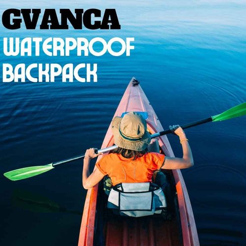 GVANCA Waterproof Dry Bag Backpack for Kayaking, Roll Top Kayak Dry Backpack, Floating Outdoor Dry Sack Boating Sailing Canoeing Rafting Fishing Camping 85L Grey