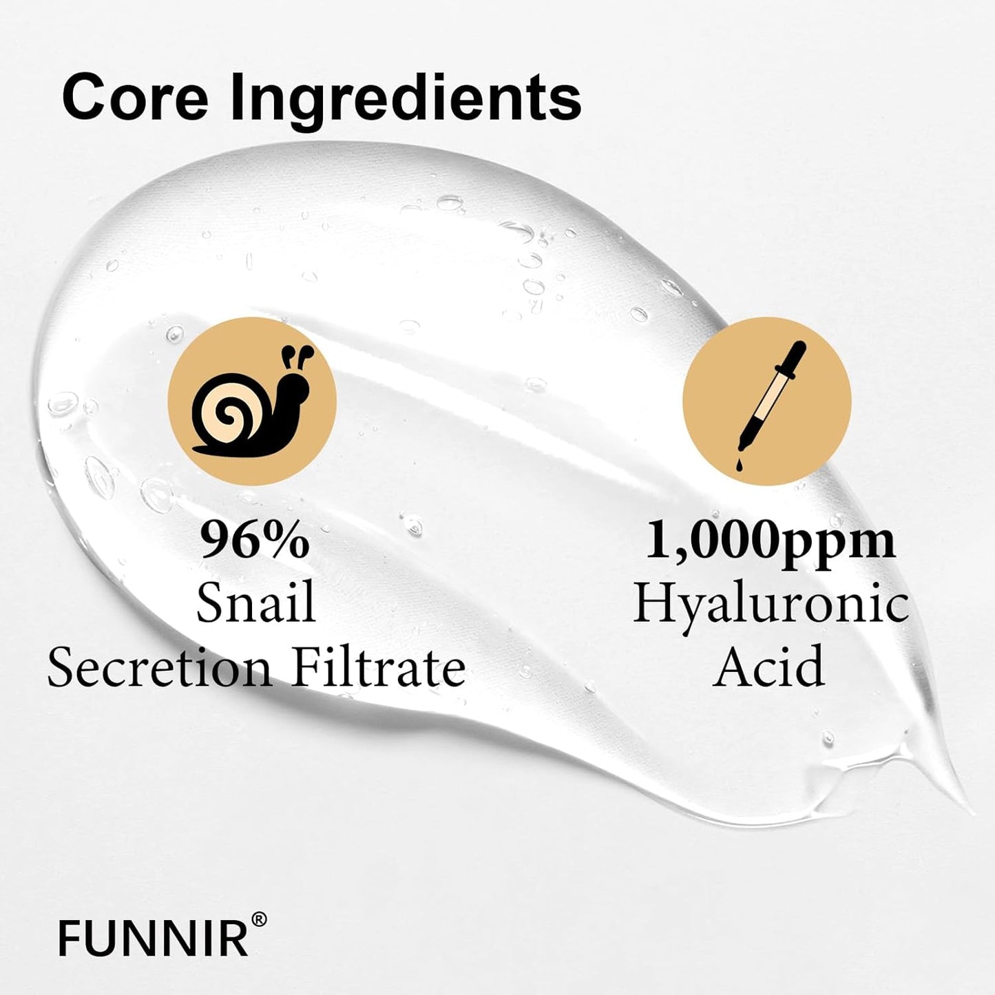 Snail Mucin Serum 96% 200ml, Hydrating Serum for Face with Snail Secretion Filtrate for Dull Skin, Skin care products for All Skin Types