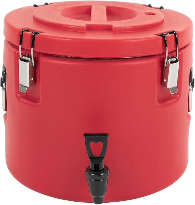 Insulated Beverage Cooler, 5 Gallon Commercial Cold Hot Drink Dispenser, Thermal Container with 304 Stainless Steel Interi...