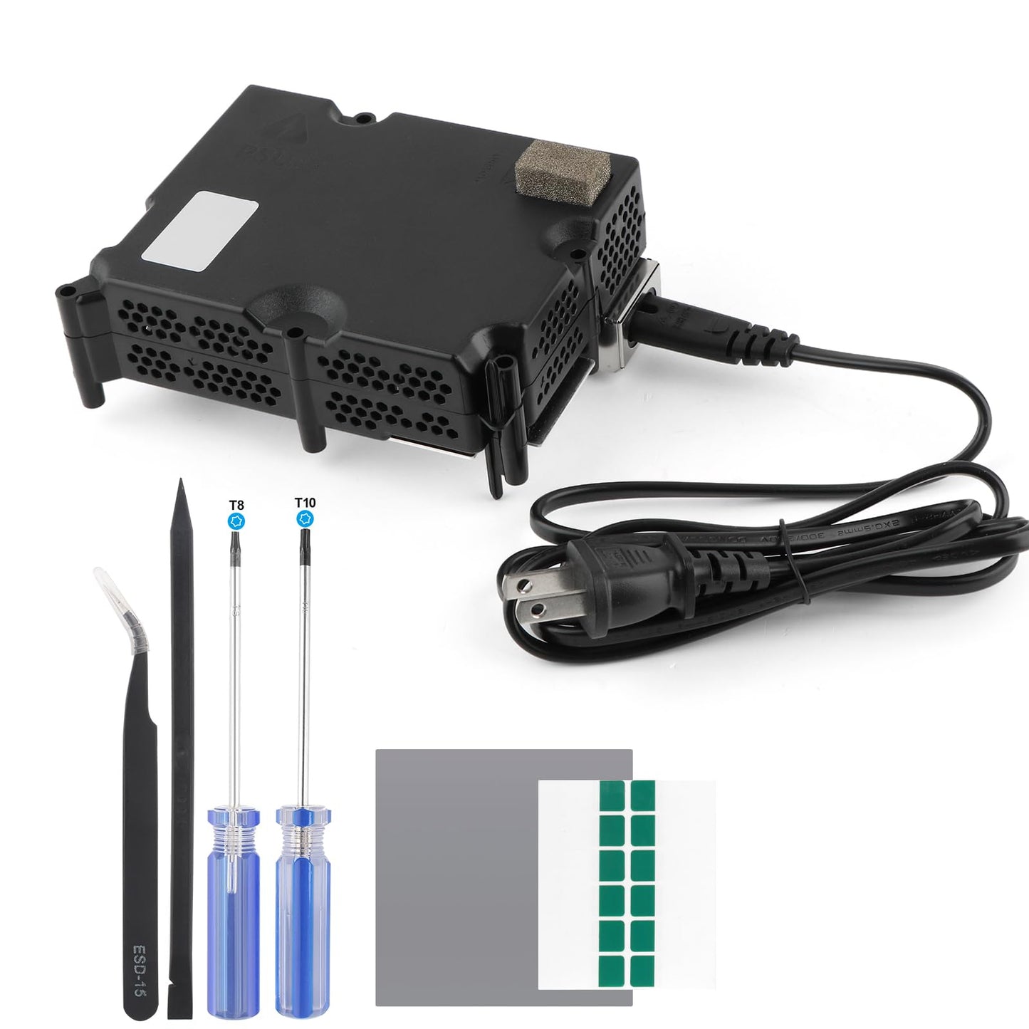 for Xbox Series S Power Supply Replacement for Xbox Series S Internal Power Supply Source with AC Adapter Console Accessories Parts with Power Cable Fixing Repair Tools