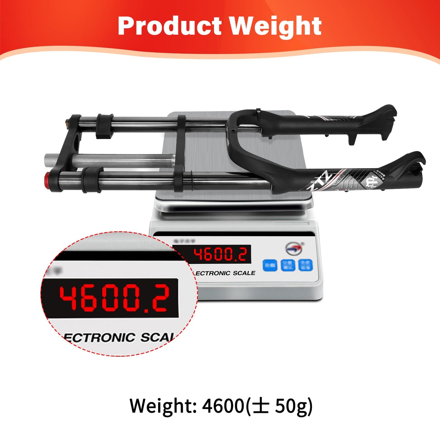 ZTZ 20 * 4.0 inch Fat Tire Oil Spring Suspension Fork - 180mm Travel, 135mm Spacing Hub, 9mm QR, Double Crown Shock Front Fork, Fit for Fat Snow Beach Ebikes