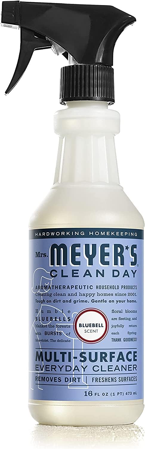 Mrs. MEYER'S Kitchen Set, Dish Soap, Hand Soap, and Multi-Surface Cleaner, 3 CT (Bluebell)