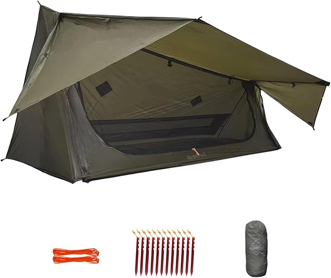 onewind Ultralight One Person Bivy Tent, Backpacking Tent for Single Person Waterproof Silnylon Lightweight for Camping Ba...
