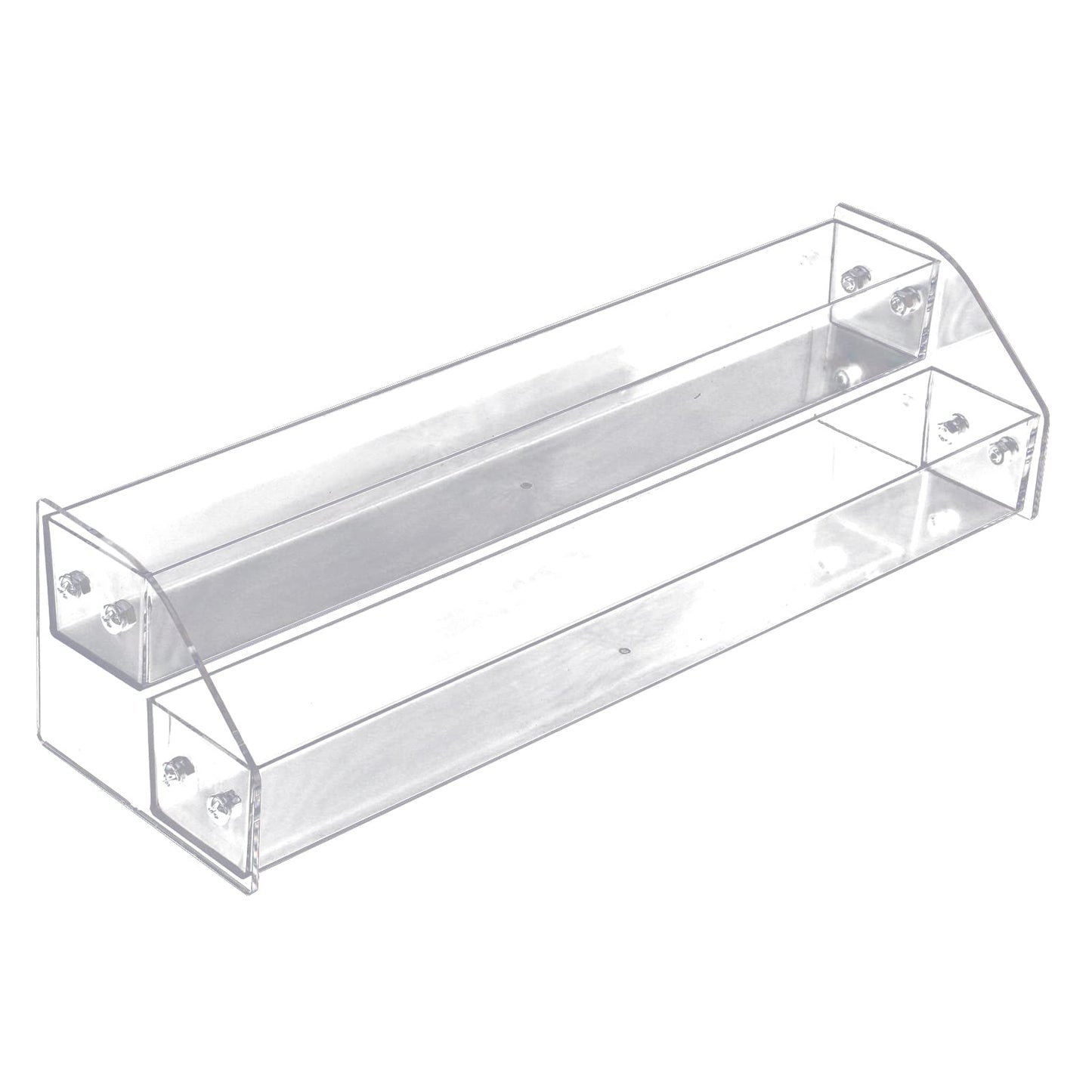 Nail Polish Organizer,2 Tier Clear Acrylic Nail Polish Holder,Trapezoid Nail Polish Display Rack Storage Rack,Storage Display Ho