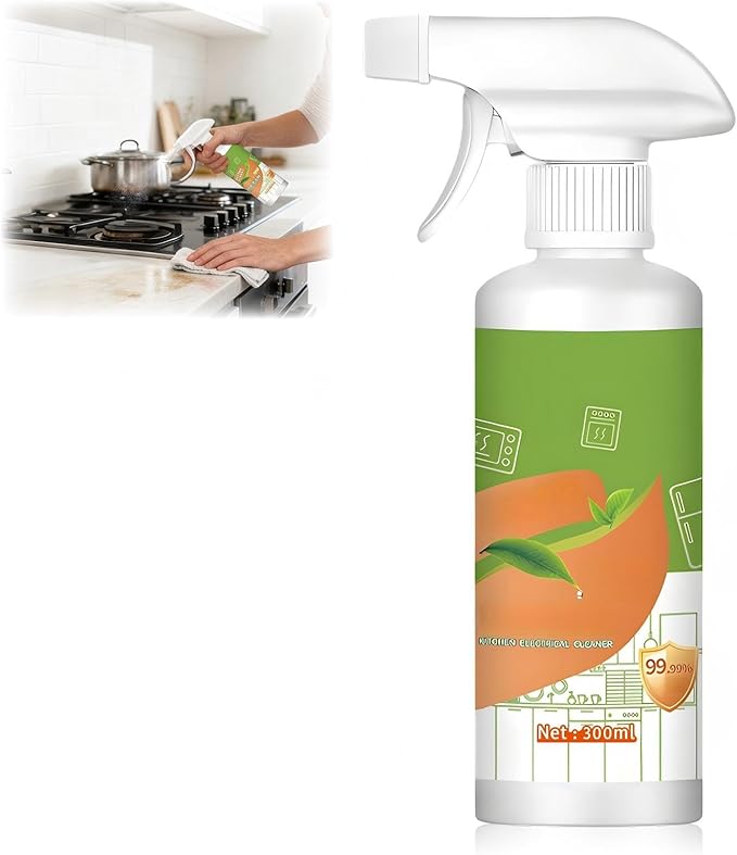 Fly Cleanse Natural Enzyme Formula to Household Appliances, Fly Clease Multi-Purpose Cleaner, Kitchen Appliance Cleaner, For Hold,Oven,Stove,Range Hood