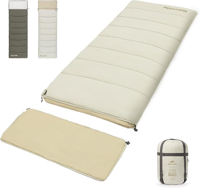Naturehike Camping Sleeping Bag，Spliceable Double Sleeping Bag for Adults&Kids, Cold&Warm Weather, Lightweight, Waterproo...