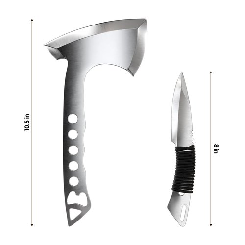 Crown Display Throwing Axes & Axe Throwing Knives Set | Axe Game with, Axes and Hatchets & Knives | Made in The USA I Outdoor Games for Adults and Family