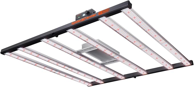 Spider Farmer SE5000 480W LED Grow Light, Samsung LM301H EVO Diodes, Upgraded Remote App Control, Full Spectrum Dimmable Daisy Chain Bar Style Growing Lamp for Indoor Plants, 4x4ft Coverage