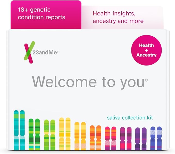 23andMe Health + Ancestry Service: DNA Test Kit, FDA-Authorized Reports, Genetic Test, Health Predispositions, Carrier Sta...