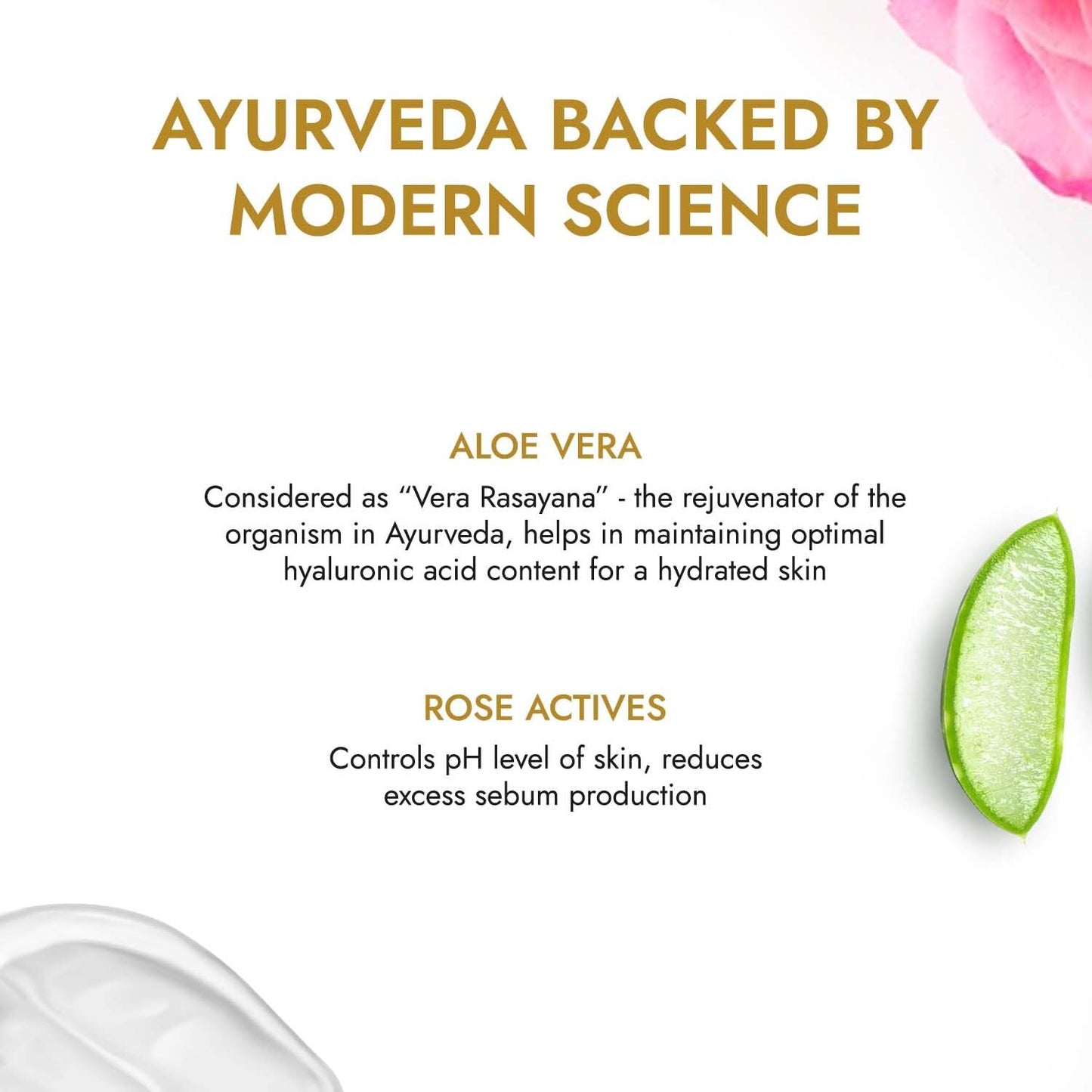 Kapiva Skin Rituals Aloe Rose Gel 200 gms | After-sun Soothing Gel | For Sunburn Relief & Hydration | Clinically Tested Rose Act
