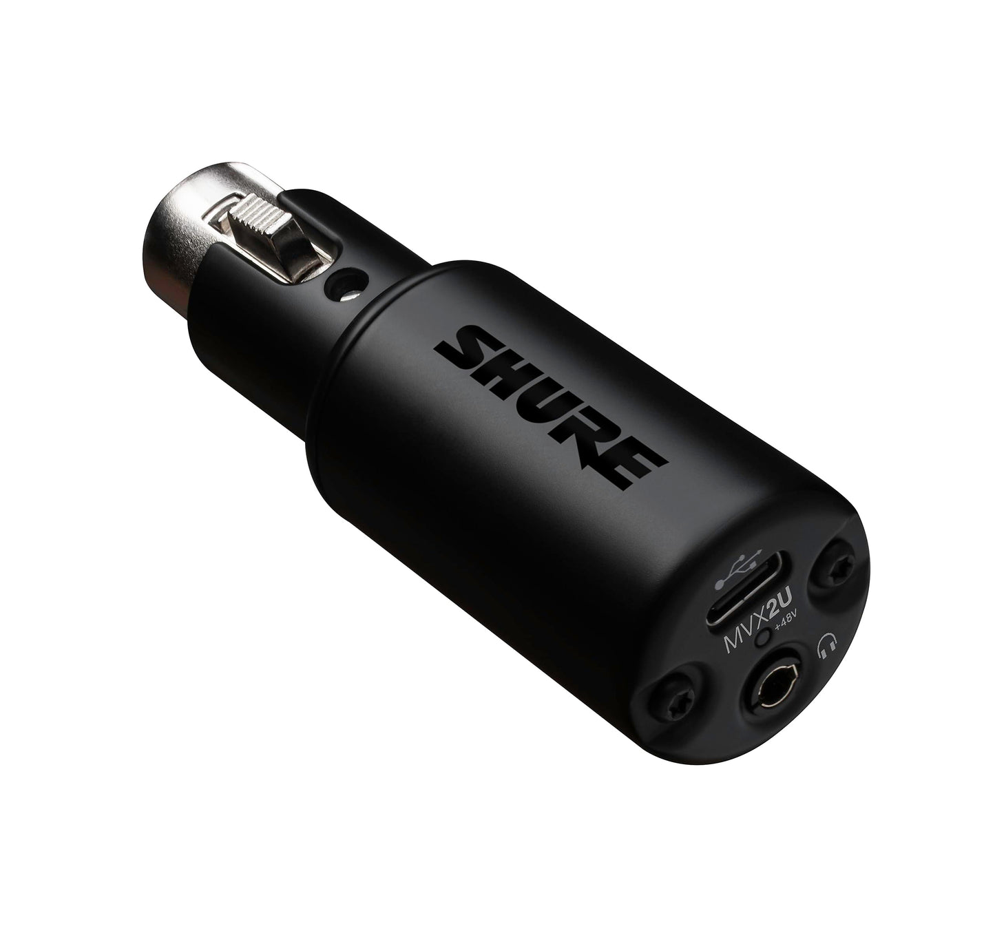 Shure Mvx2U Xlr-To-Usb Digital Interface With Headphone Jack, Integrated Pre-Amp With 60Db Gain Control, Zero-Latency Monitoring