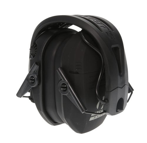 Walker's Razor Tacti-Grip Earmuffs and Walkie Talkie Attachment Bundle | Black