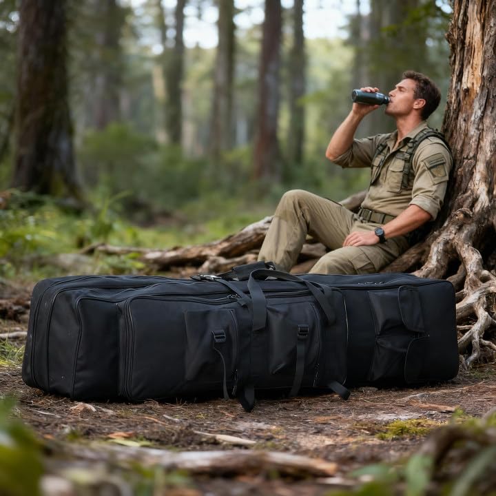 yuzhiyuan Fishing & Tactical Universal Bag - 600D Waterproof Oxford Fabric, Durable, Multi-Storage Pockets for Well-Protec...