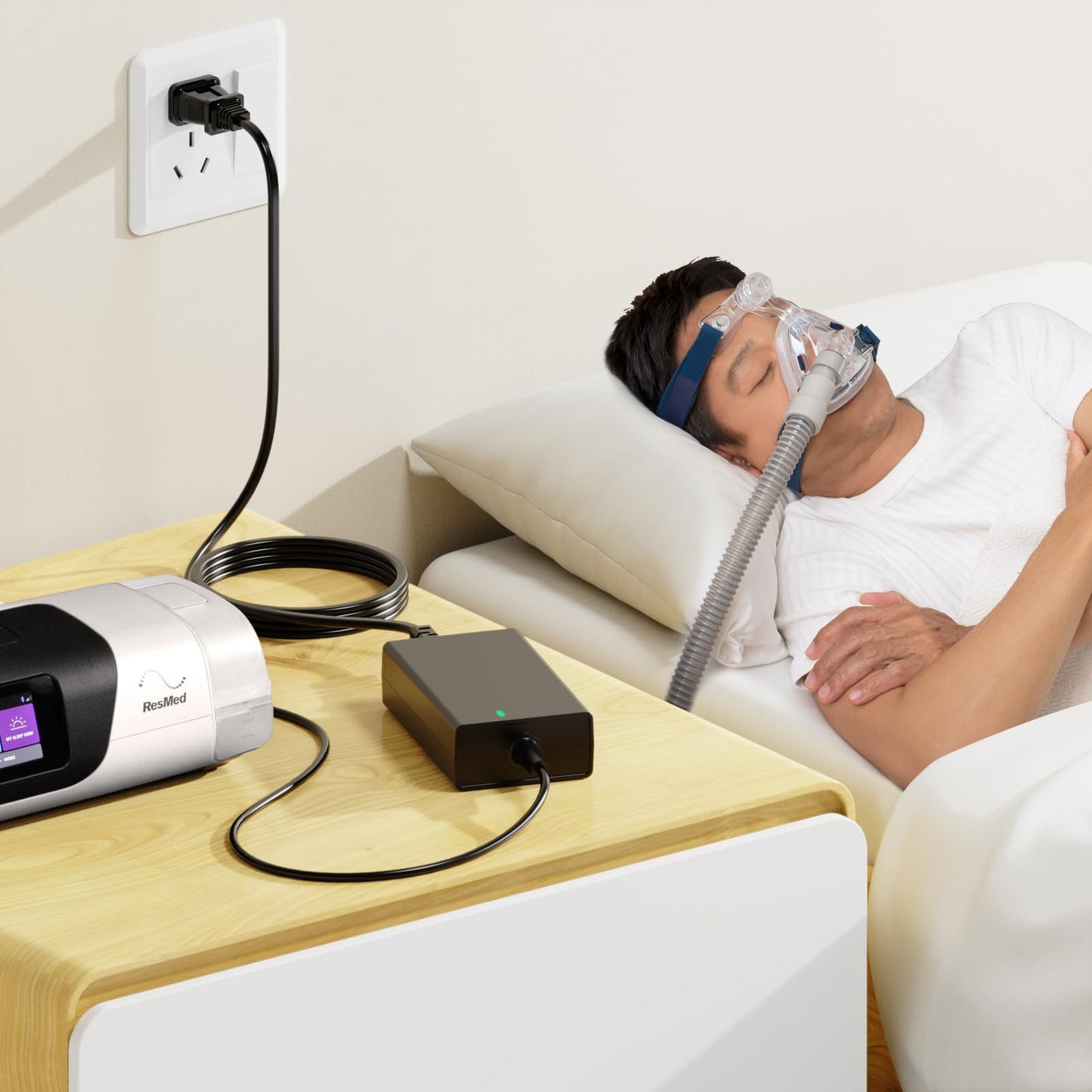 65W Replacement CPAP Adapter for Resmed Airsense 11 CPAP, AirSense 11 AutoSet/AirSense 11 Elite, AirMini Portable CPAP Charger; E1399 39205 38828, Resmed AirSense 11 CPAP Power Supply, 24V