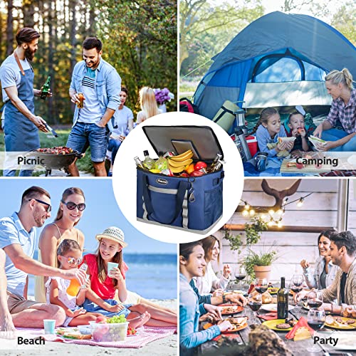 Maelstrom Collapsible Soft Cooler Bag,35/55/75 Cans Beach Cooler with Flip Top Lid, Ice Chest, Leakproof & Portable for Be...