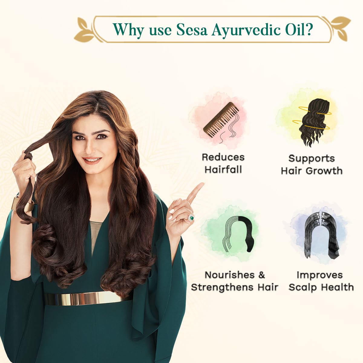sesa Ayurvedic Hair Oil 5000 Year Old Kshir Pak Vidhi, Bhringraj & 17 Rare Herbs with 5 Nourishing Oils All Types NO Mineral 100