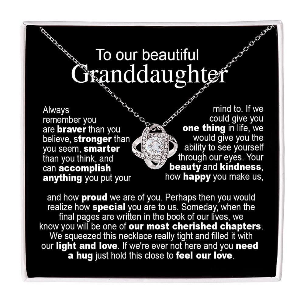 Granddaughter Necklace From Grandma, Granddaughters Gifts From Grandpa, Grandmother And Granddaughter Necklace, Birthday Ideas, Christmas Gifts For Granddaughters, Jewelry For Her From Grandparent