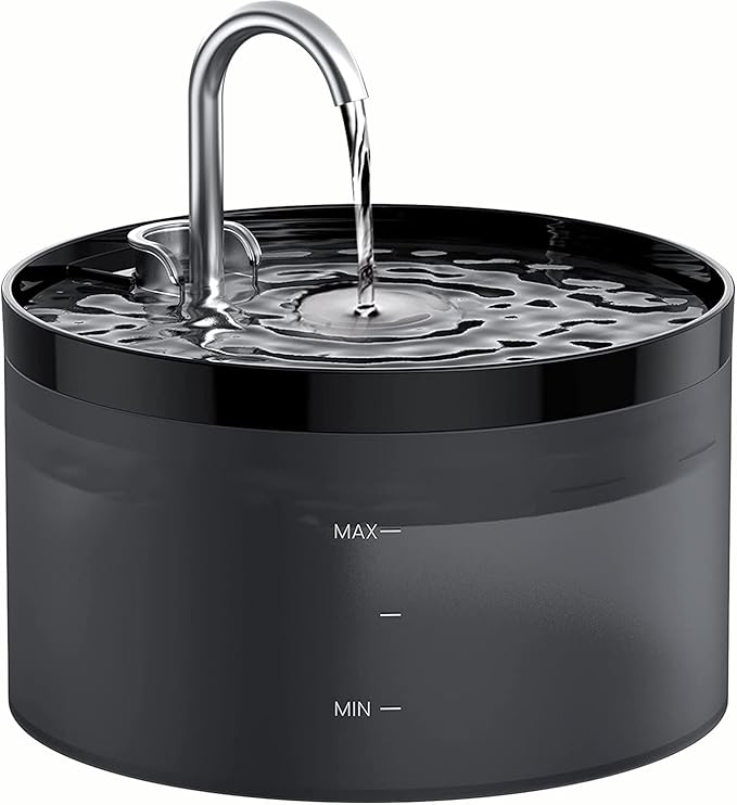 Cat Water Fountain: Dog Bowl Fountains - Automatic Pet Dispenser - Dogs Drinking Waterer Bowls Indoor - Auto Watering Dish...