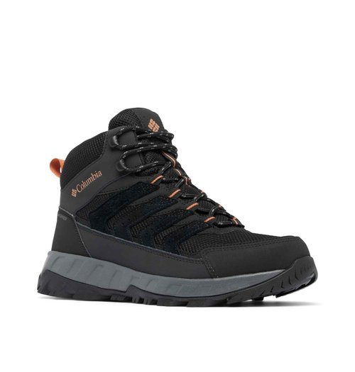 Columbia Mens Strata Trail Mid Waterproof, Black/Owl, 7