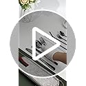 Camping Utensil Set for Men, 7-Piece Portable Silverware with Compact Case, Black Stainless Steel Travel Cutlery, Lunch Bo...
