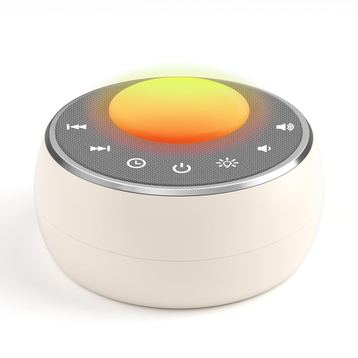 Peakeep White Noise Portable Sound Machine Sleeping Light for Adults Baby, Loud Clear Speaker, 25 Hours Continuous Audio 27 Noise Fan Nature No-looping Sounds, 30 Volume, Battery Operated