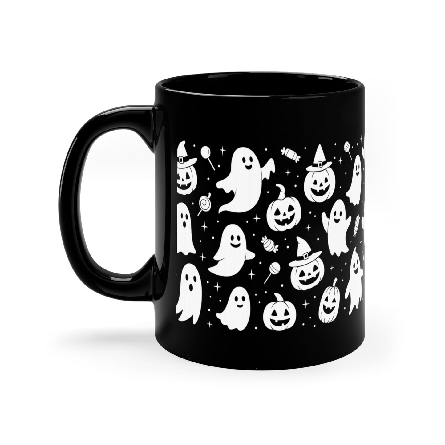 Halloween Ghost Mug, Spooky Coffee Cup, Trick or Treat Mug, Fun Halloween Decor, Unique Gift Idea