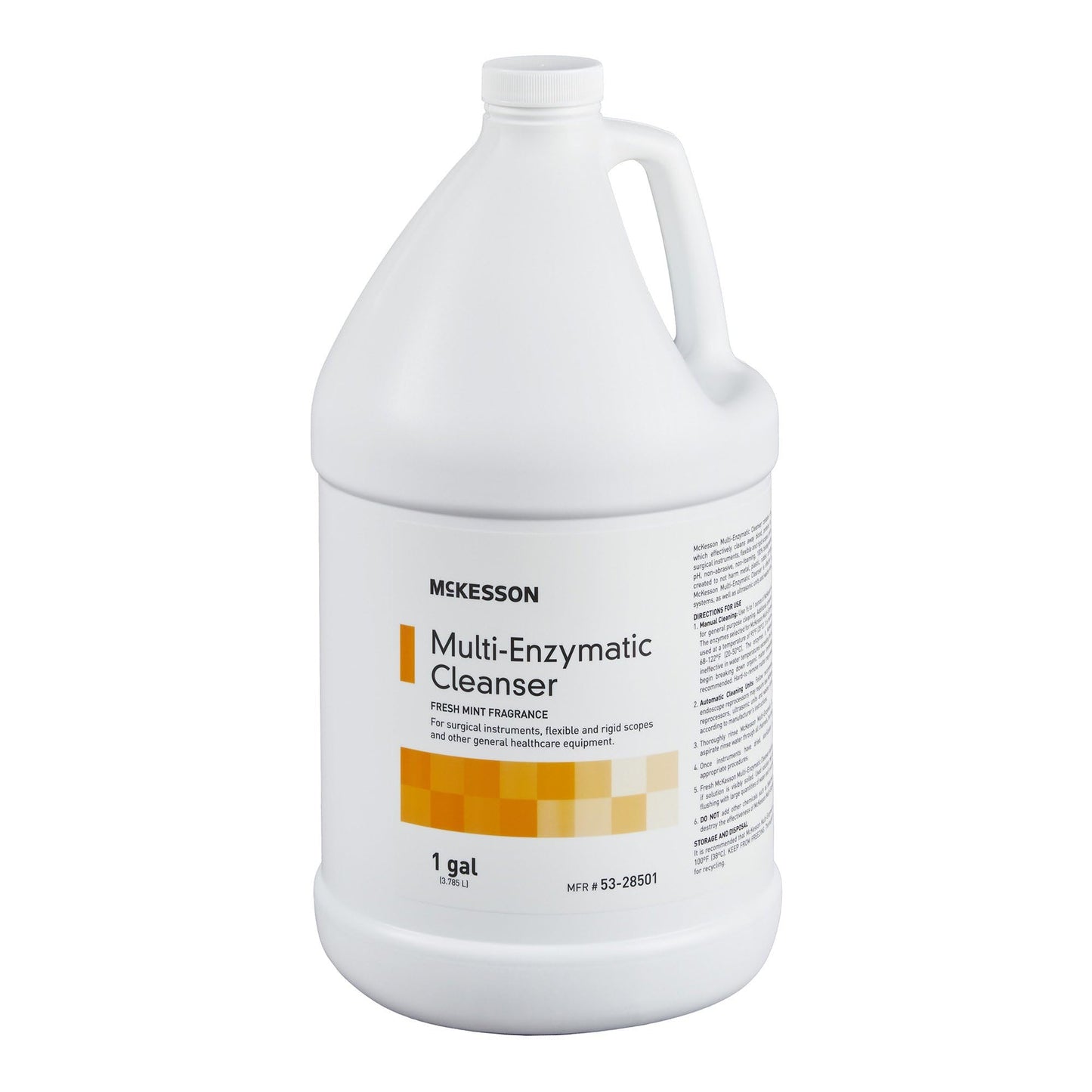 McKesson Multi-Enzymatic Cleanser for Surgical Instruments & General Healthcare Equipment, 1 Gallon [Pack of 1] Fresh Mint