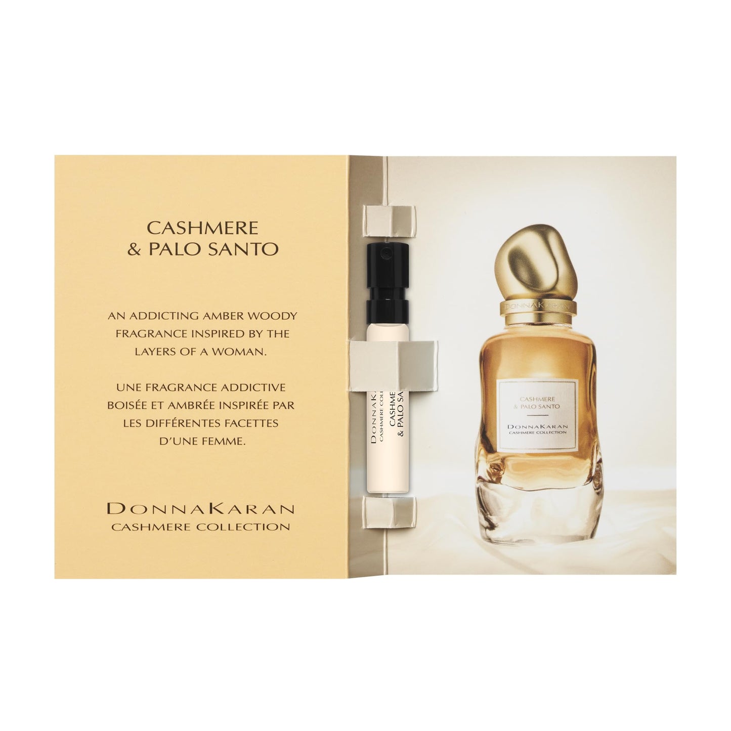 Donna Karan Cashmere Collection Palo Santo Eau de Parfum Trial Perfume Spray For Women, Vial Sample Size, 0.06 Fl. Oz. / 2 mL