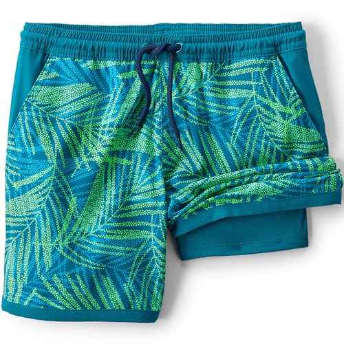 Lands' End Boys Hydroliner Quick Dry UPF 50 Swim Trunk