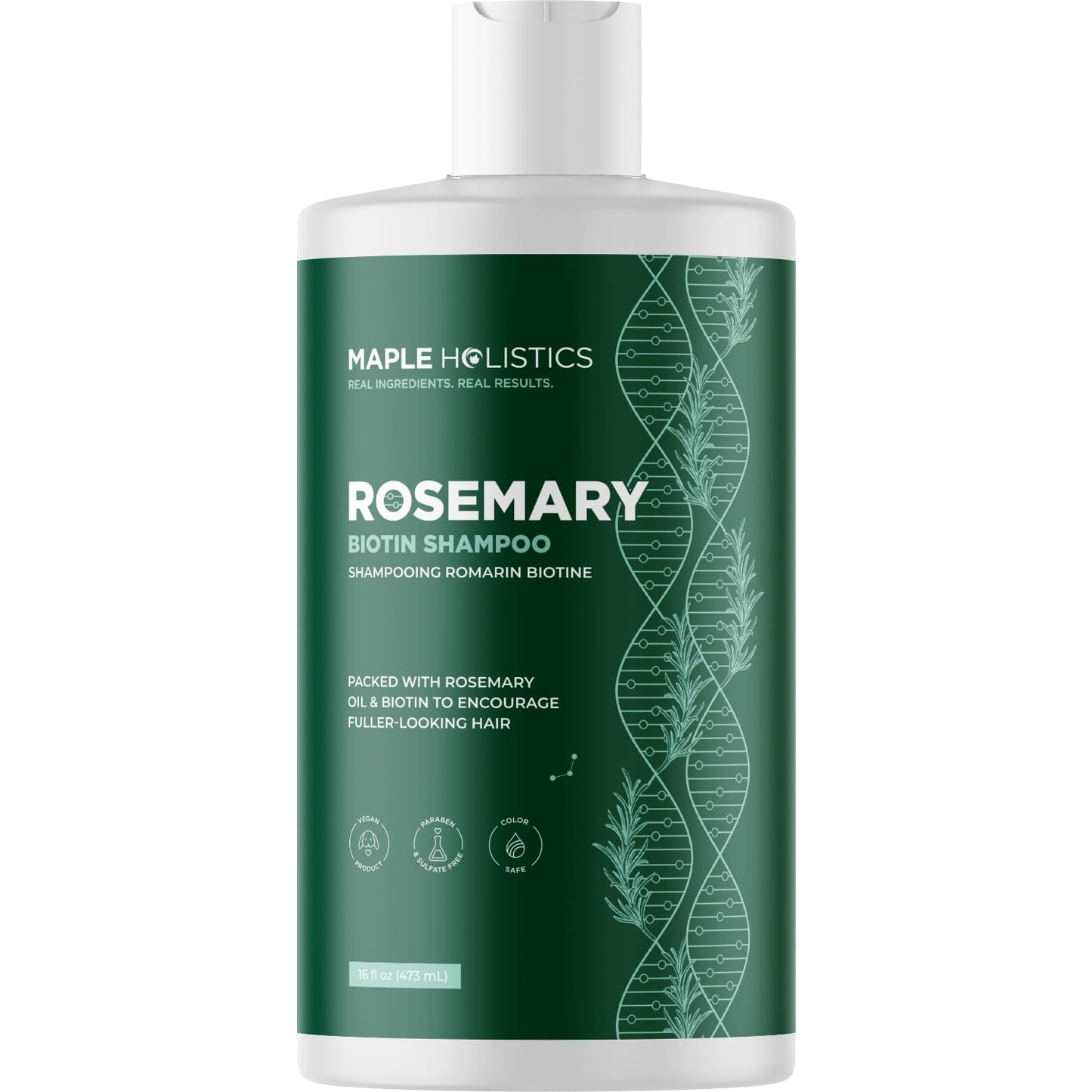 Volumizing Biotin and Rosemary Shampoo - Vegan Rosemary Biotin Shampoo for Thinning Hair for Women and Men with Nourishing B Vitamins & Tea Tree Oil - Paraben Silicone & Sulfate Free (16 Fl Oz)
