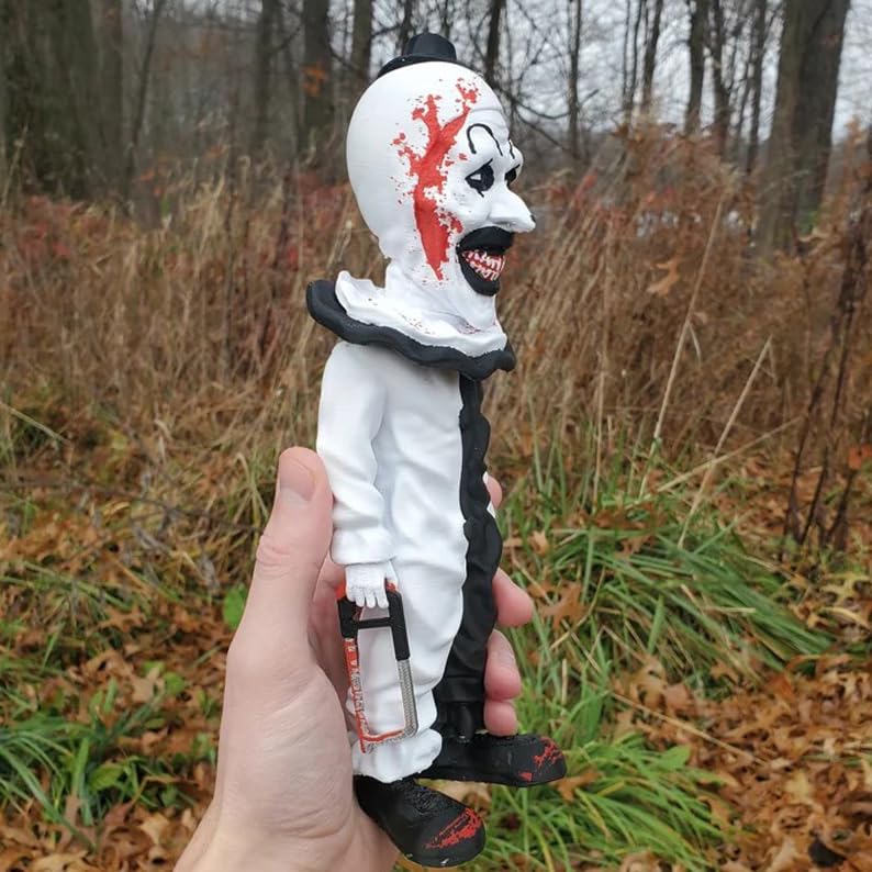 Horror Movie Garden Gnomes Halloween Decoration Outdoor Statue Clown Action Figurines Collectible Scary Creepy Garden Home Lawn Shelf Table Decor