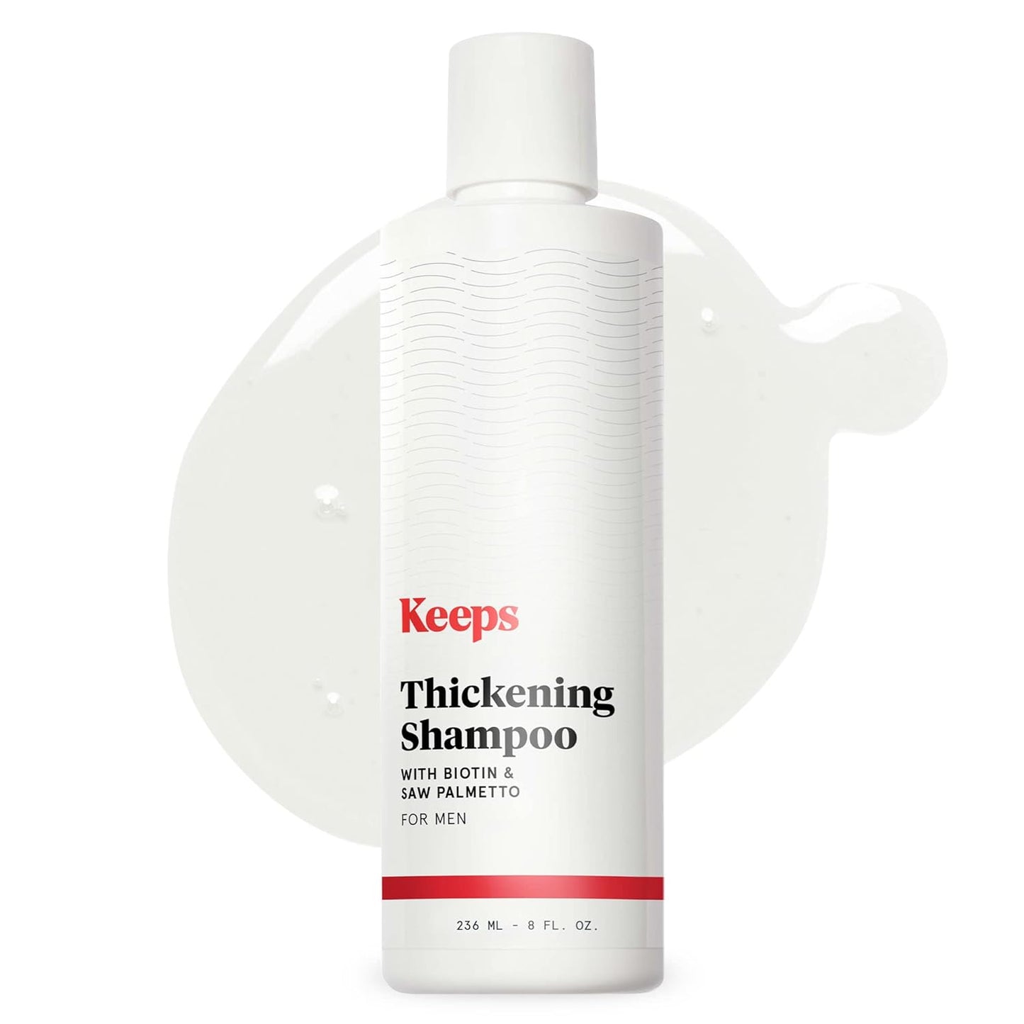 Keeps Hair Loss Shampoo For Men - Mens Shampoo for Fuller, Thicker Looking Hair - Thinning & Hair Growth Product - DHT Blocker - Infused with Biotin, Caffeine & Saw Palmetto - 8 oz
