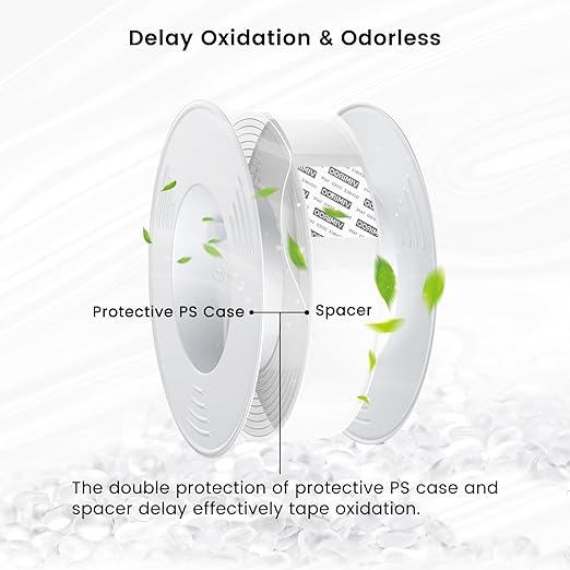 Double Sided Tape Heavy Duty, 16.4FT Nano Tape Extra Large Clear Mounting Tape, Removable Traceless Two Sided Adhesive Tape, Strong Grip Picture Hanging Strips Adhesive Poster Carpet Tape