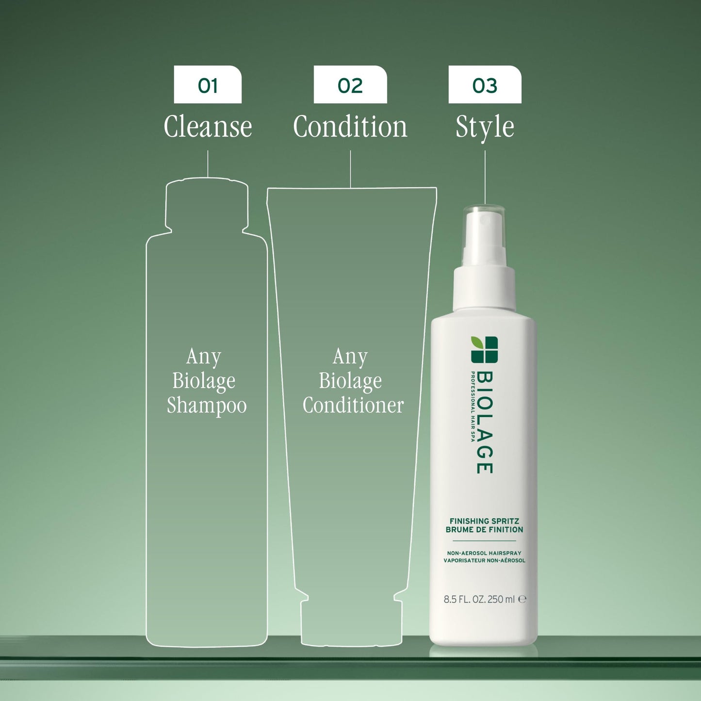 Biolage Finishing Spritz - Strong Hold, Quick Dry Non-Aerosol Hairspray, Controls Frizz for Up to 24 Hours, Vegan & Cruelty-Free