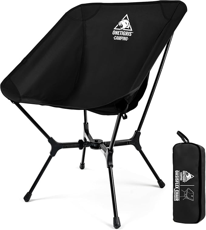 ONETIGRIS OasisFlex Camping Chair,Portable Chair with Carry Bag,Great for Camping,Beach,Picnic,Park,Lawn,Sports and Outdoo...