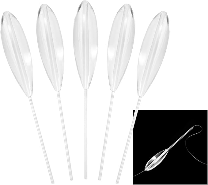 HUIOP Casting Bobbers, 5pcs Clear Plastic Casting Bobbers Bombarda Sinking Fly Fishing Spinning Floats 5g/10g/15g/20g