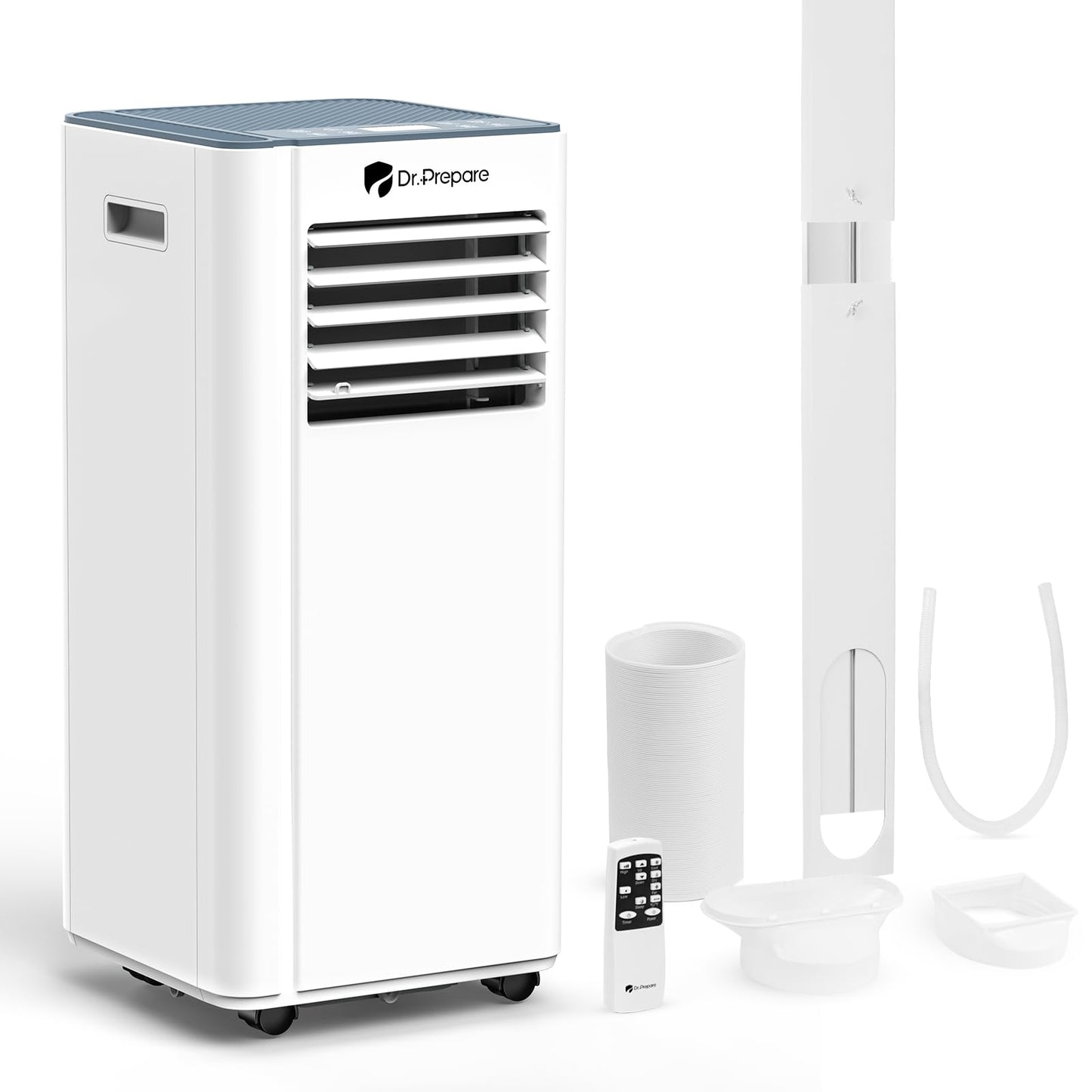 Dr.Prepare 8,000 Btu Portable Air Conditioner, 4-In-1 Portable Ac With Remote Control, Fast Cooling, 24H Timers, Window Kit, Coo