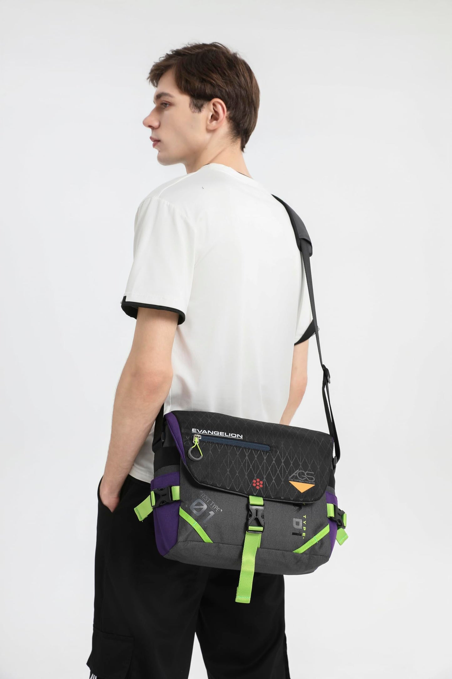 Neon Genesis Evangelion Messenger Crossbody Shoulder Bag by Fx Creations