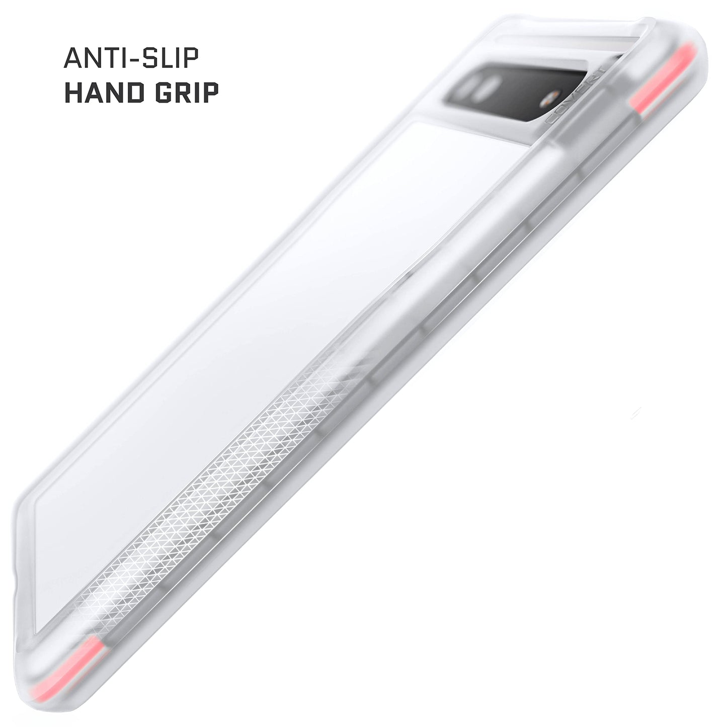 Ghostek Covert Pixel 6A Clear Case With Shockproof Drop Protection And Anti-Yellowing Premium Slim Lightweight Design Rugged Pro