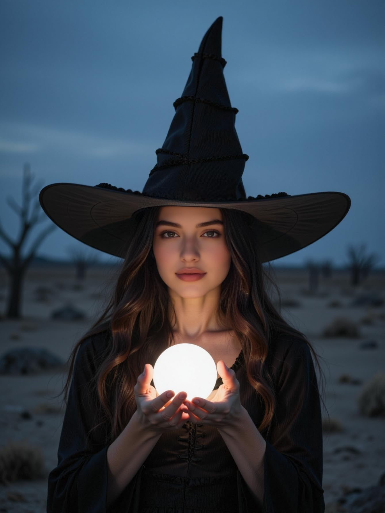 HOMELEX Wicked Women Black Witch Hat Adult Halloween Cosplay Wizard Costume Accessories