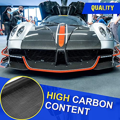 Tudomro 10ft x 12" Carbon Fiber Fabric Black Carbon Fiber Sheet Pure Cloth 2 x 2 Twill Weave-3k/220g for Cars Structural R...