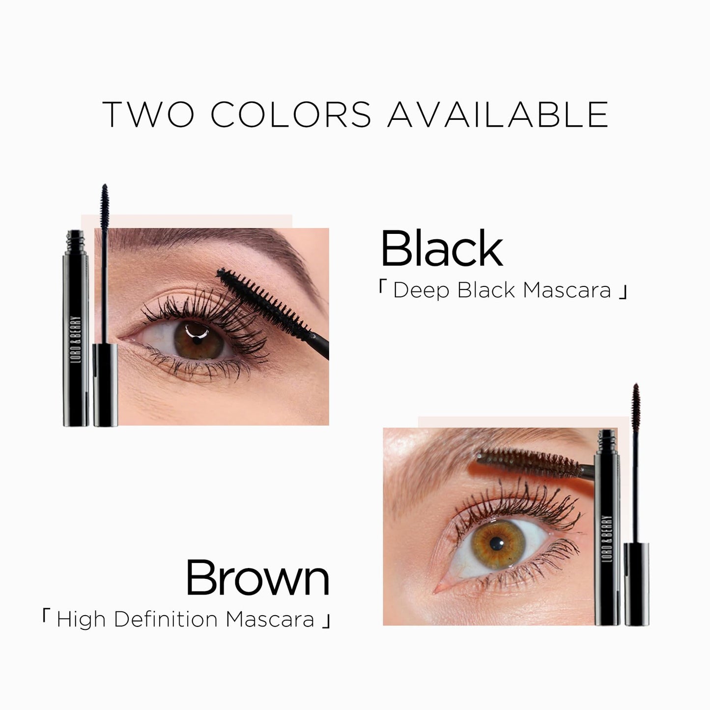 Lord & Berry Back in Black Liquid Lightweight Lash Mascara Black for Volume and Length, Long Lasting Moisture, Great For Short L
