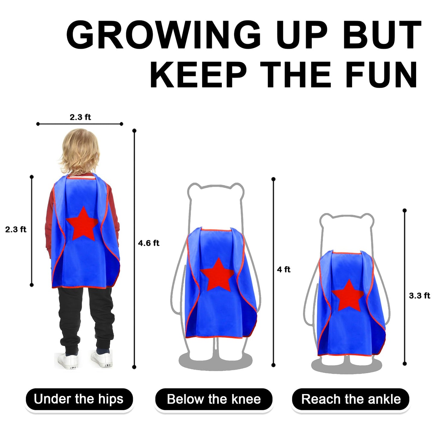 iROLEWIN Star Superhero-Capes and Masks for Kids Bulk 12 Pack Super-Hero Dress-Up Costumes for Girls Boys Party Favors Halloween Gifts